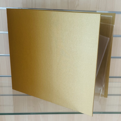 Scrapbook Fantasies 12"x12" Binder Album - 4-D-Ring (65mm) - Metallic Gold - includes five (5) 12"x12" Page Protectors