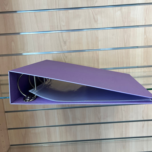 Scrapbook Fantasies 12"x12" Binder Album - 4-D-Ring (65mm) - Metallic Lavender - includes five (5) 12"x12" Page Protectors