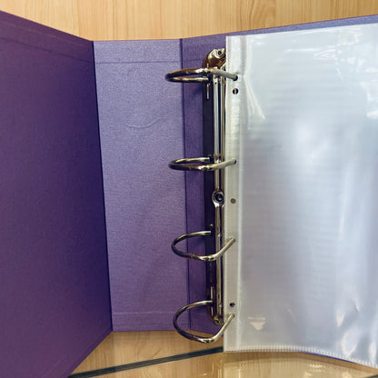 Scrapbook Fantasies 12"x12" Binder Album - 4-D-Ring (65mm) - Metallic Lavender - includes five (5) 12"x12" Page Protectors