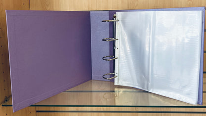 Scrapbook Fantasies 12"x12" Binder Album - 4-D-Ring (65mm) - Metallic Lavender - includes five (5) 12"x12" Page Protectors