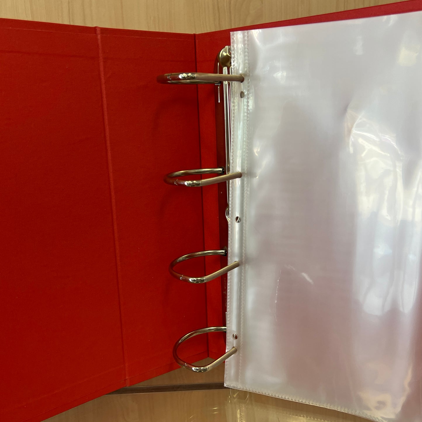 Scrapbook Fantasies 12"x12" Binder Album - 4-D-Ring (65mm) - Metallic Light Red - includes five (5) 12"x12" Page Protectors