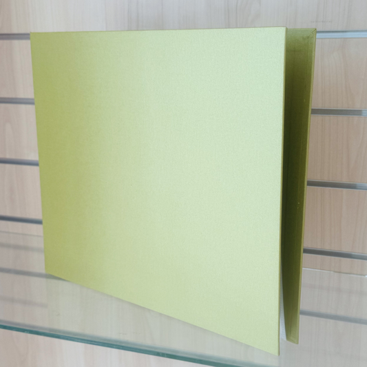 Scrapbook Fantasies 12"x12" Binder Album - 4-D-Ring (65mm) - Metallic Lime Green - includes five (5) 12"x12" Page Protectors