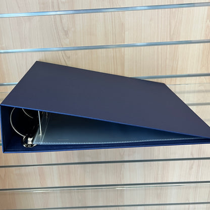 Scrapbook Fantasies 12"x12" Binder Album - 4-D-Ring (65mm) - Metallic Navy Blue - includes five (5) 12"x12" Page Protectors