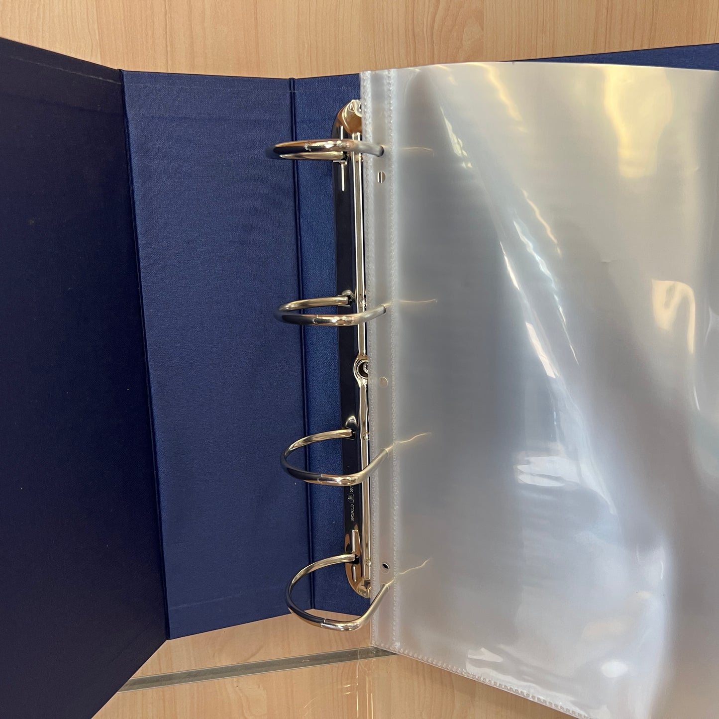 Scrapbook Fantasies 12"x12" Binder Album - 4-D-Ring (65mm) - Metallic Navy Blue - includes five (5) 12"x12" Page Protectors