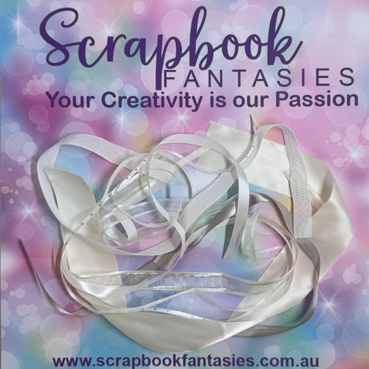 Scrapbook Fantasies Celebrations Ribbon Pack - 10 x approx. 1/2 mt lengths - 20784