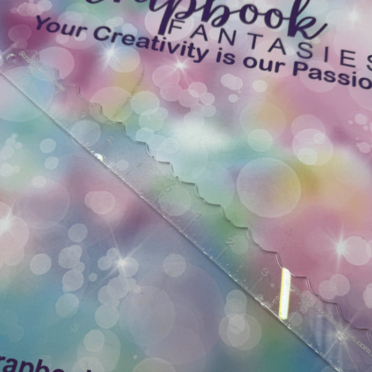 Scrapbook Fantasies Heartbeat Ruler - 12"x1 1/4"