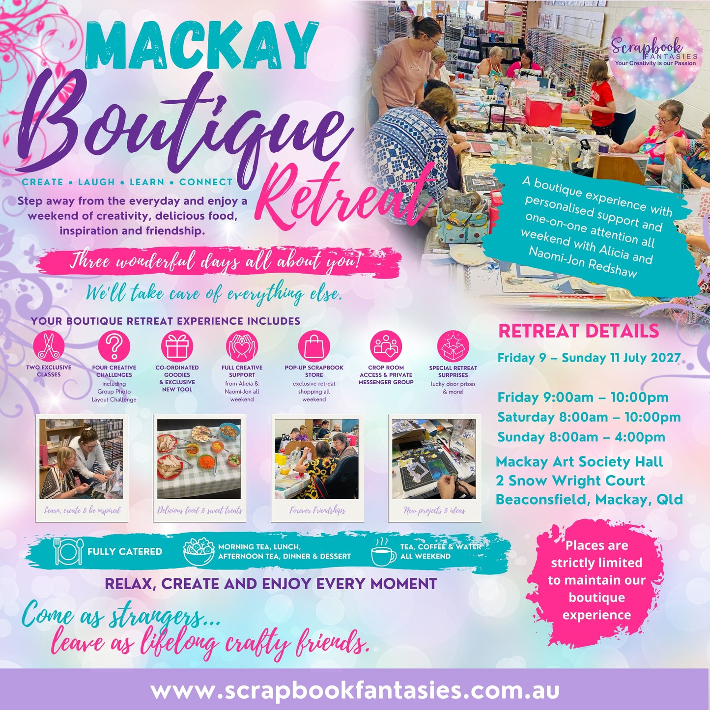 Scrapbook Fantasies Mackay Boutique Retreat - July 2027
