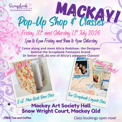 Scrapbook Fantasies Mackay Creative Classes with Alicia Redshaw - July 2026