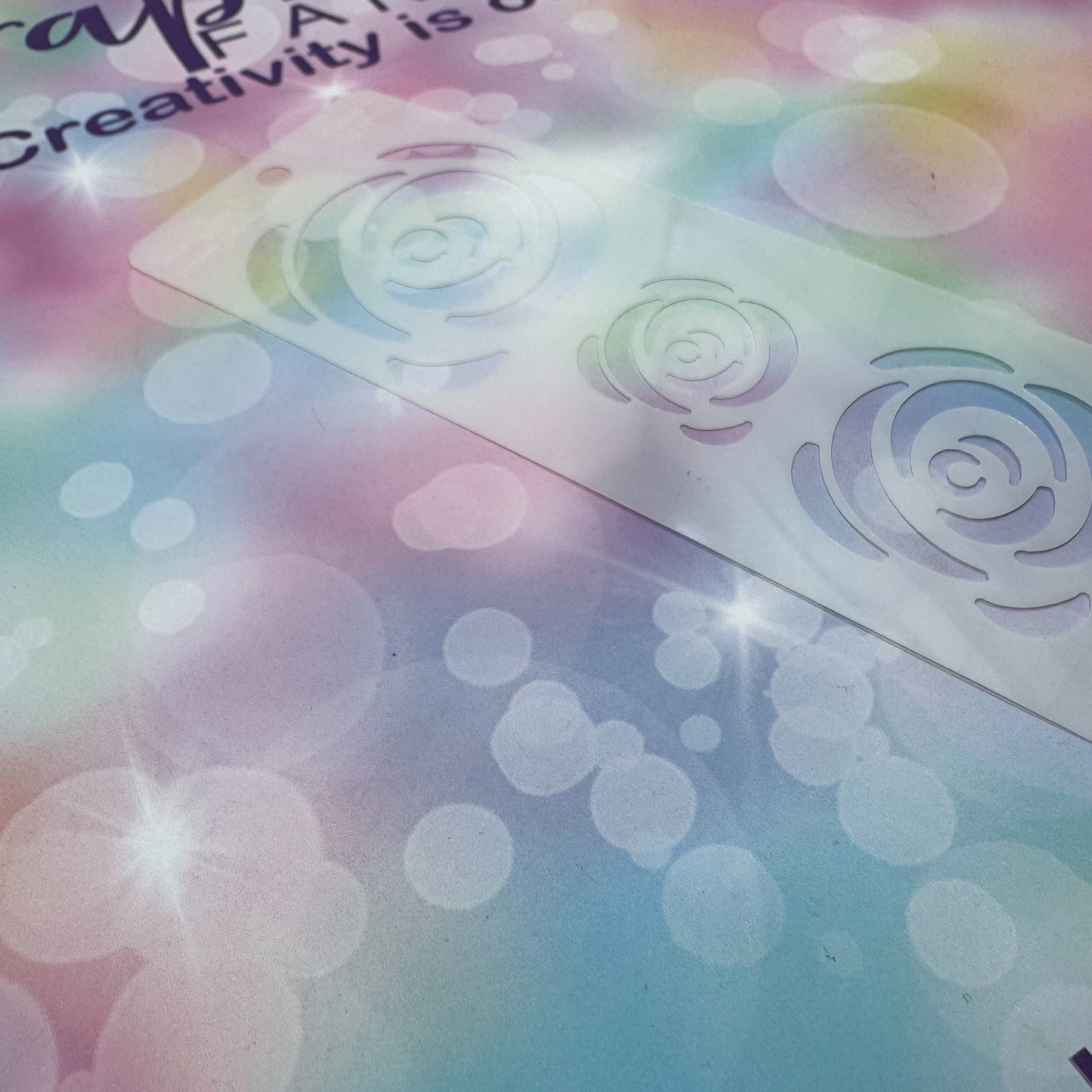 Scrapbook Fantasies Mini Border Stencil Template Mask - 2.25”x5.5” - Roses 1 627065