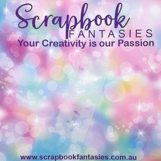 Scrapbook Fantasies Mini Border Stencil Template Mask - 2.25”x5.5” - Sampler 2 627060