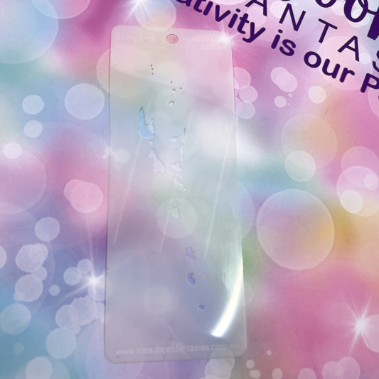 Scrapbook Fantasies Mini Border Stencil Template Mask - 2.25”x5.5” - Vanuatu Map 627058