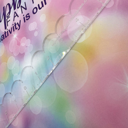 Scrapbook Fantasies Scallop Ruler - 12"x1" - Designed by Alicia Redshaw 20704
