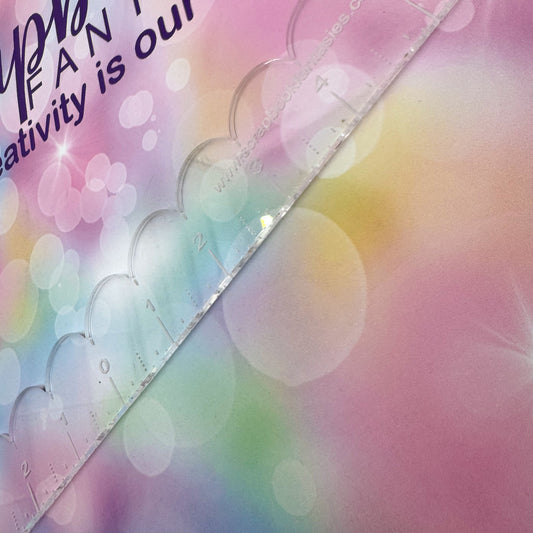 Scrapbook Fantasies Scallop Ruler - 12"x1" - Designed by Alicia Redshaw 20704