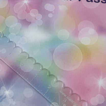 Scrapbook Fantasies Scallop Ruler 2 - 12"x1 1/4"