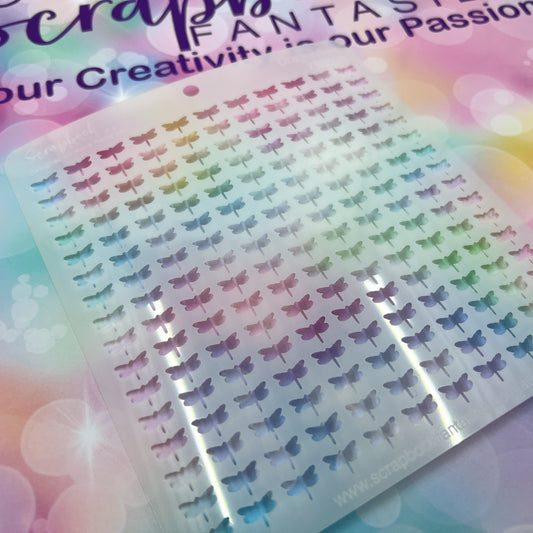 Scrapbook Fantasies Stencil Template Mask - 5.5”x5.5” - Dragonflies 768100