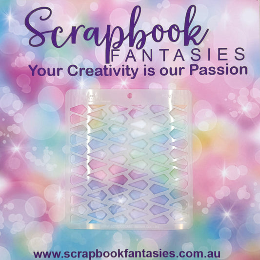 Scrapbook Fantasies Stencil Template Mask - 5.5”x5.5” - Kite Pattern 768103