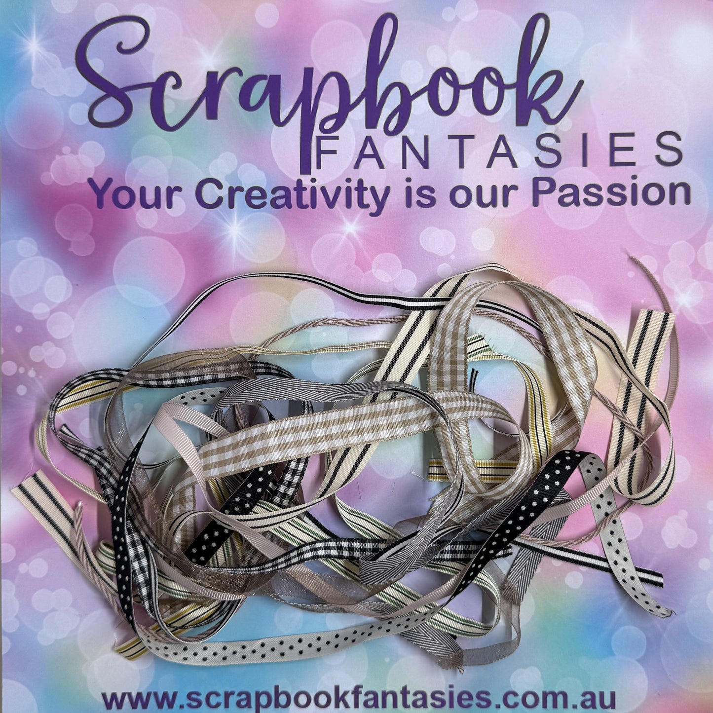 Scrapbook Fantasies Vintage Ribbon Pack - 13 x approx. 1/2 mt lengths - 20785