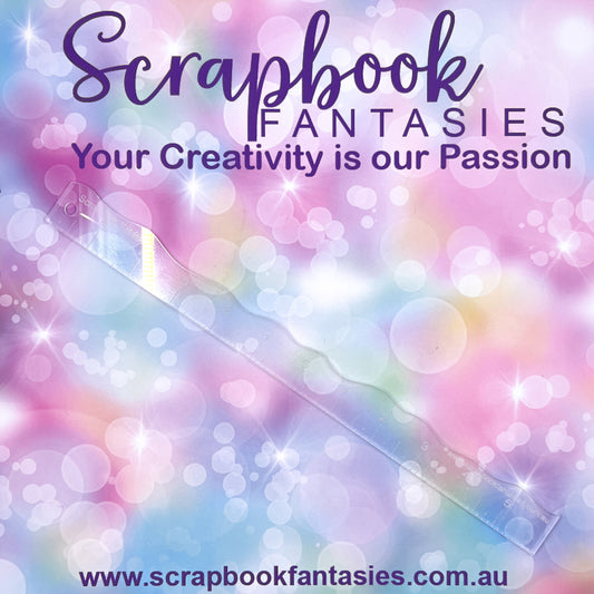 Scrapbook Fantasies Wave Ruler - 12"x1" - Designed by Alicia Redshaw