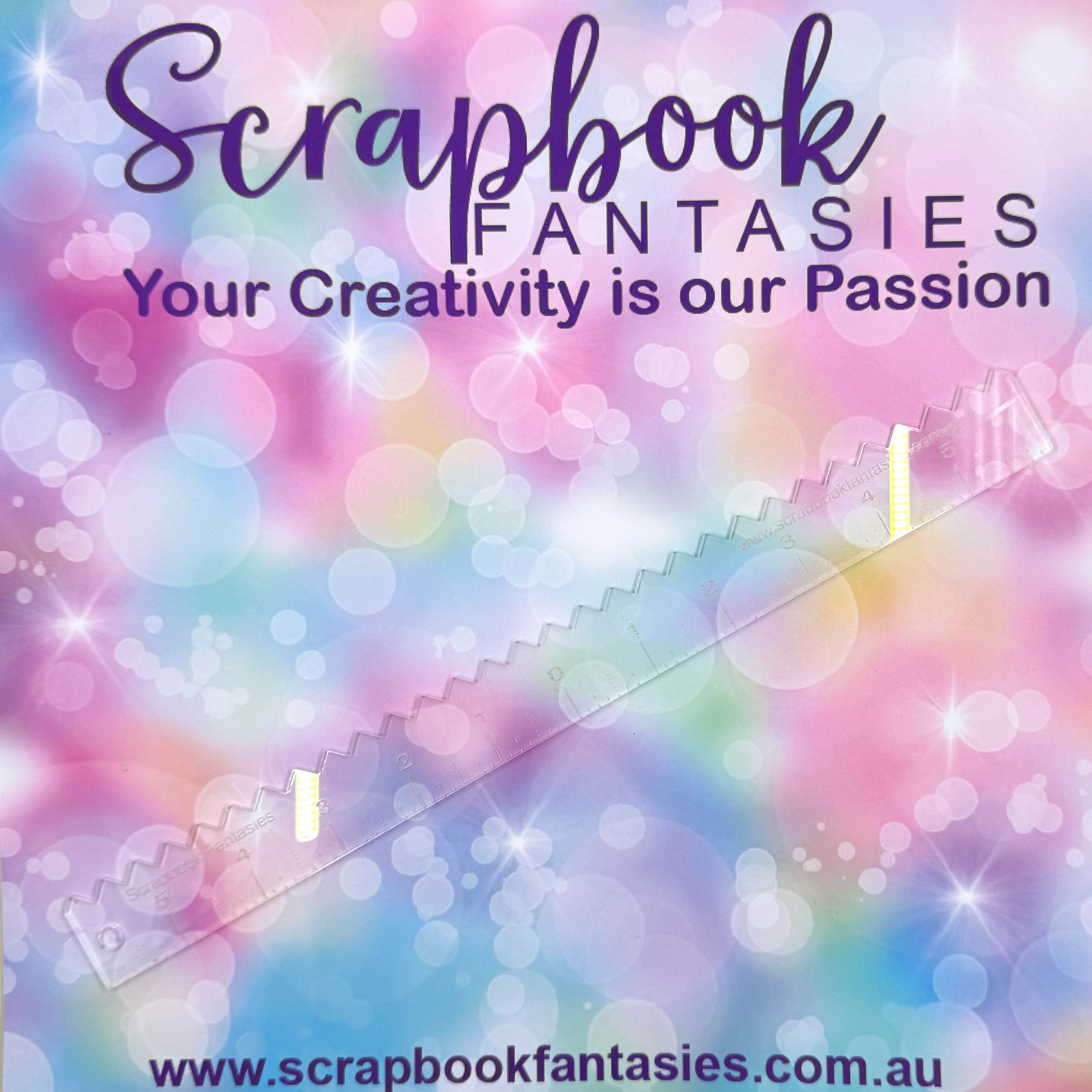 Scrapbook Fantasies Zig-Zag Ruler - 12