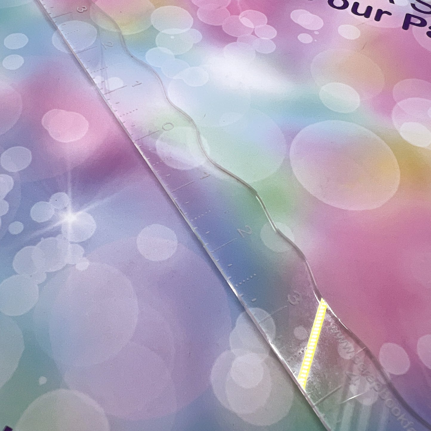 Scrapbook Fantasies Wave Ruler - 12"x1" - Designed by Alicia Redshaw