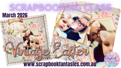 Shabby Chic Friday Night Scrap-Along Scrapbook Layout Kit by Alicia Redshaw - 13 March 2026