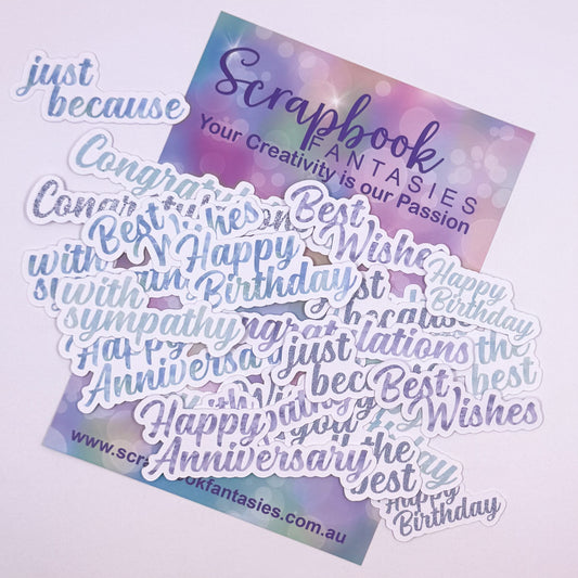 Snow Princess Colour-Cuts - Mixed Sentiments (23 pieces) 20739