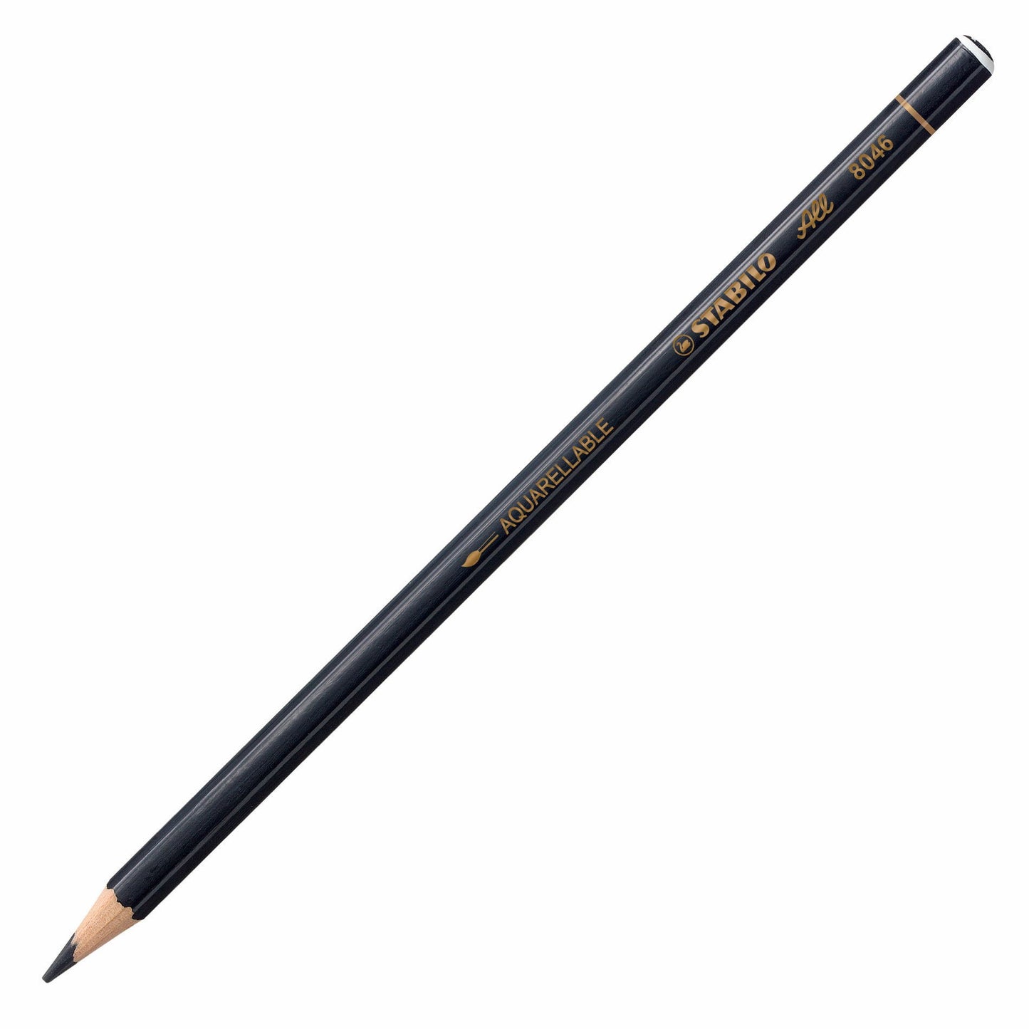 Stabilo All Black Aquarellable Mixed Media Pencil 8046