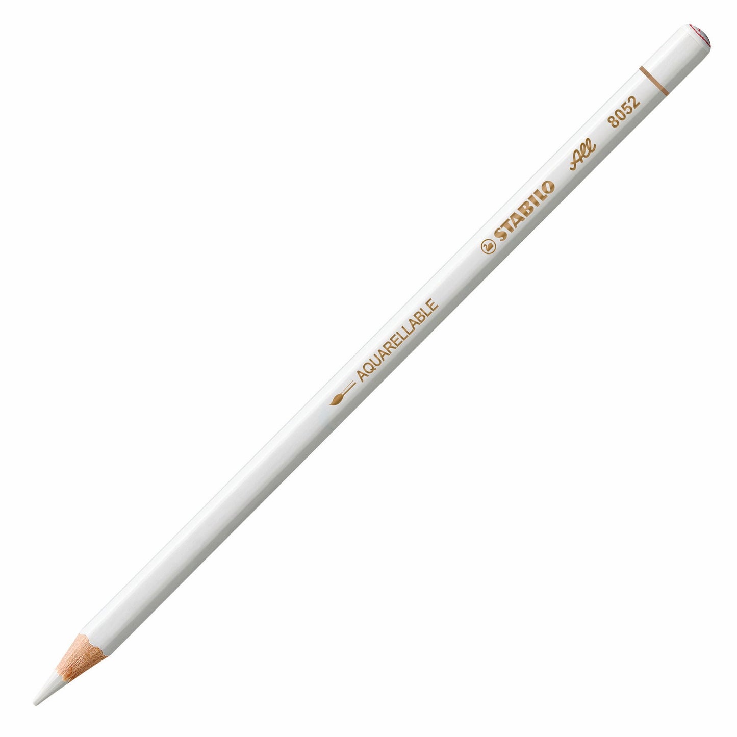 Stabilo All White Aquarellable Mixed Media Pencil 8052