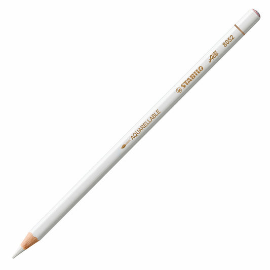 Stabilo All White Aquarellable Mixed Media Pencil 8052