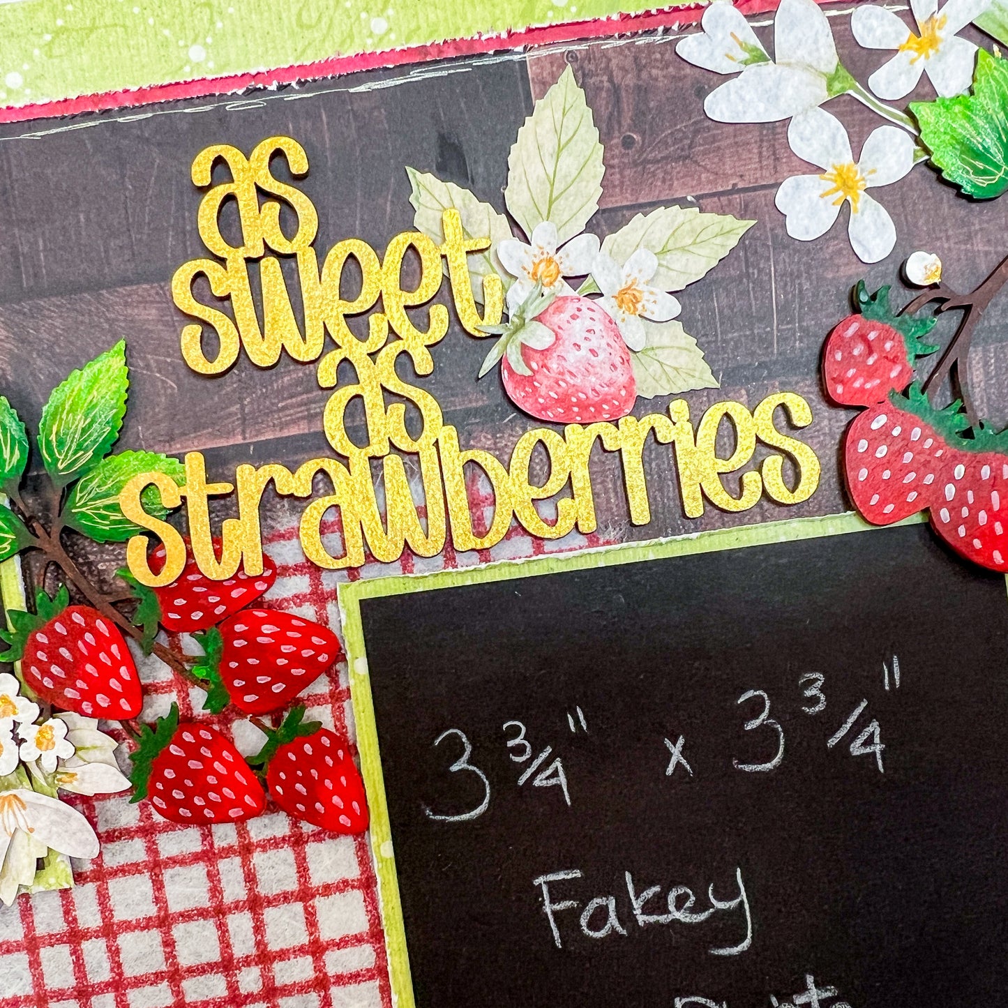 Strawberries & Summer Two-Page Scrapbook Layout Kit by Naomi-Jon & Alicia Redshaw