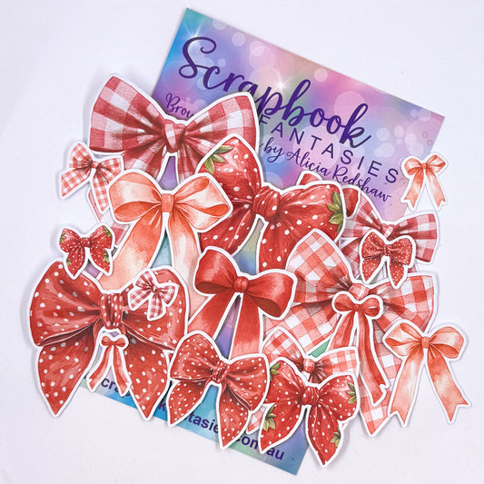 Strawberry Fields Colour-Cuts - Bows (18 pieces)