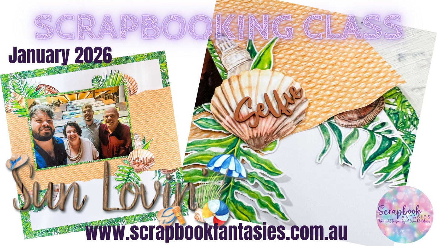 Sunlovin' Friday Night Scrap-Along Scrapbook Layout Kit by Alicia Redshaw - 2 January 2026