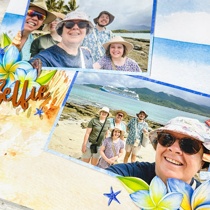 Sunlovin' Trio of Single Scrapbook Layouts Kit by Alicia Redshaw