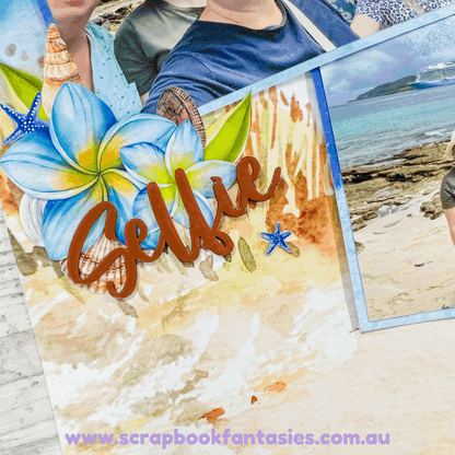 Sunlovin' Trio of Single Scrapbook Layouts Kit by Alicia Redshaw