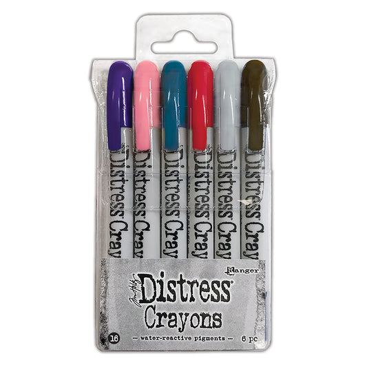 Tim Holtz Distress Crayons - Set 16 (6 pieces)