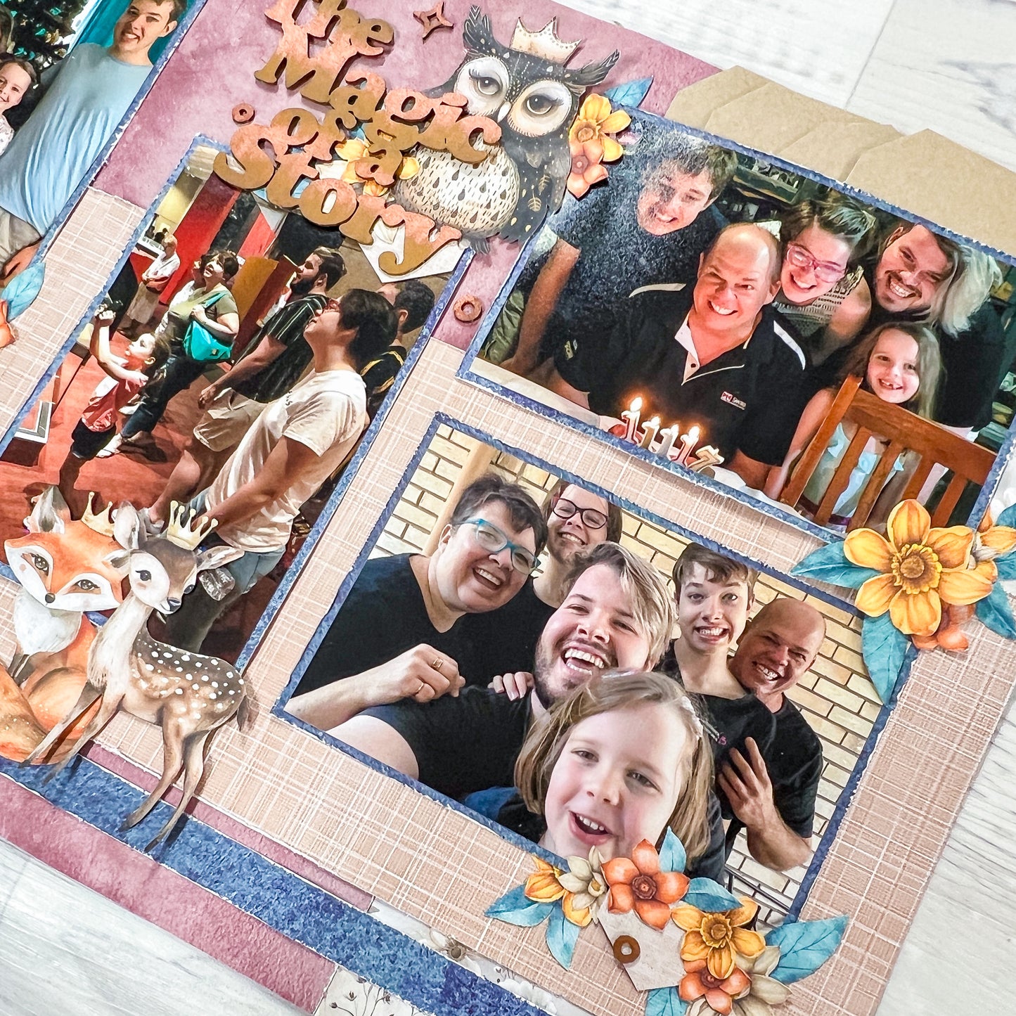 The Magic of a Story Double Page Scrapbook Layout Kit by Alicia Redshaw