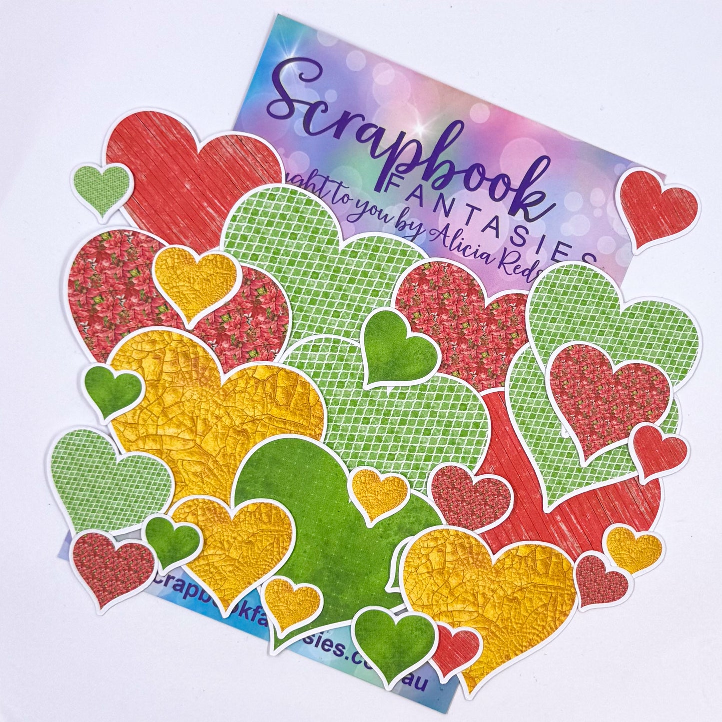 Traditional Christmas Colour-Cuts - Hearts 2 (30 pieces) 20705