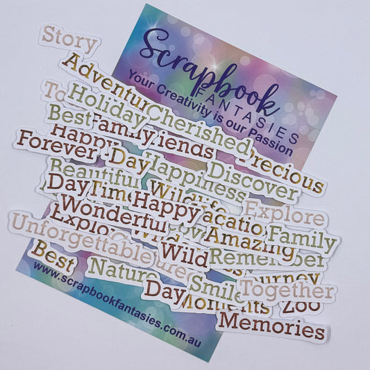 Travel & Outdoor Words Colour-Cuts - On Safari (over 40 pieces) 20907