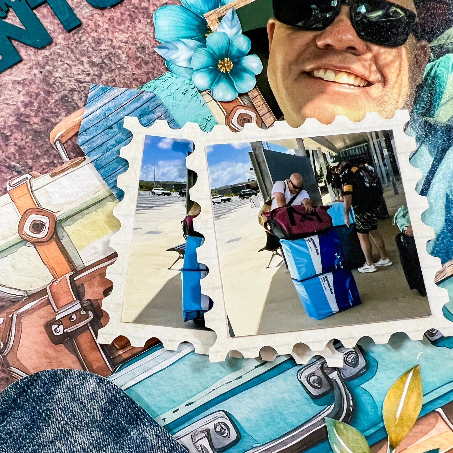 Travelling Adventures Friday Night Scrap-Along Scrapbook Layout Kit by Alicia Redshaw - 27 March 2026
