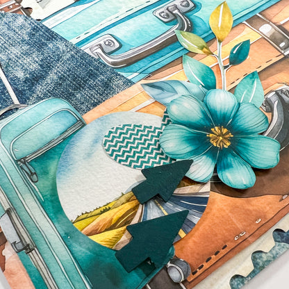 Travelling Adventures Friday Night Scrap-Along Scrapbook Layout Kit by Alicia Redshaw - 27 March 2026