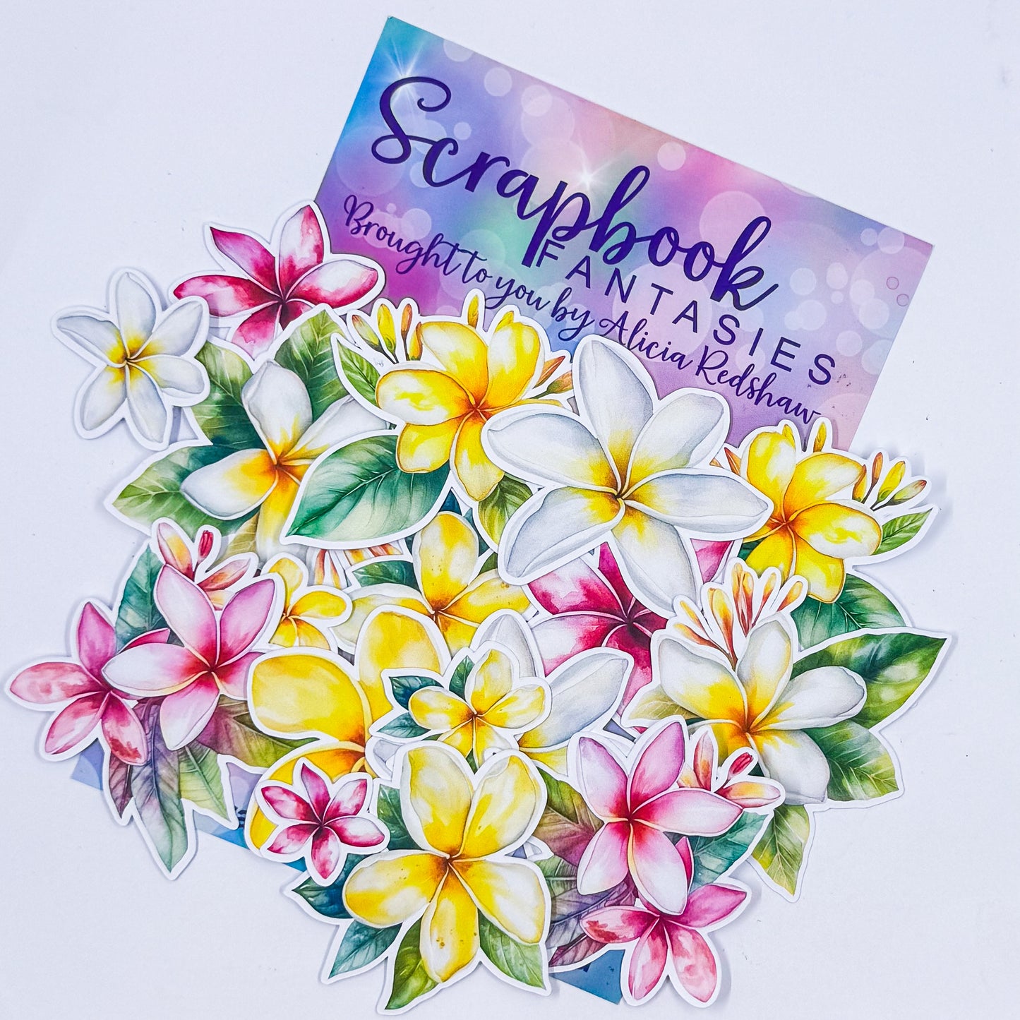 Tropical Colour-Cuts - Frangipanis (17 pieces) 20725