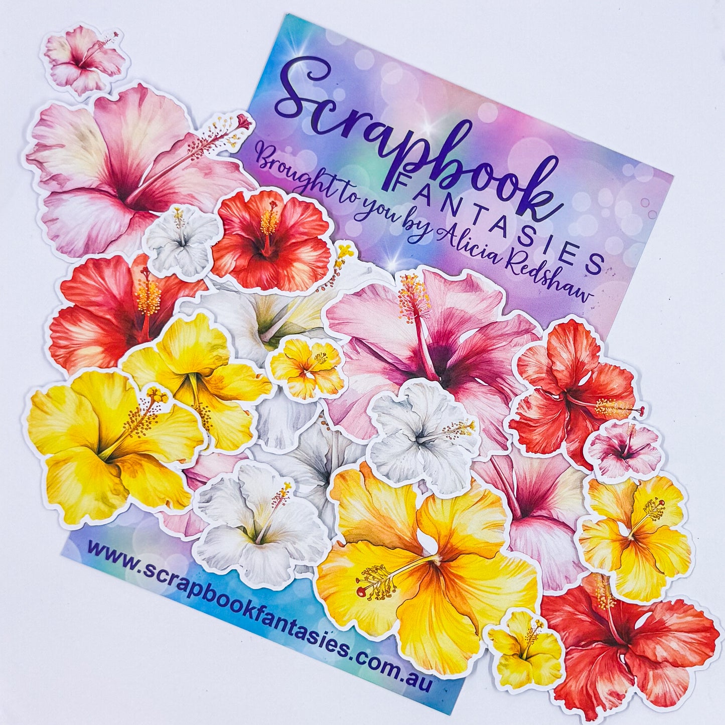 Tropical Colour-Cuts - Hibiscus 1 (21 pieces) 20759