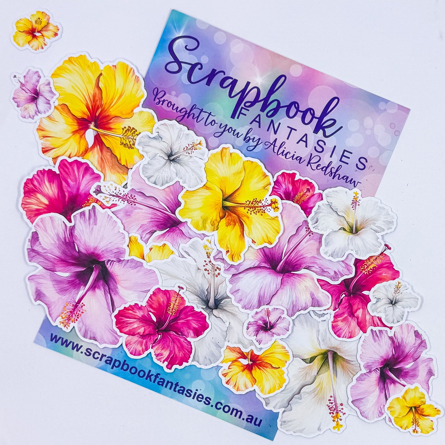 Tropical Colour-Cuts - Hibiscus 4 (21 pieces) 20762