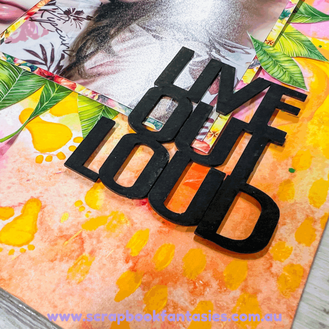 Tropical Sunday Night Scrap-Along Scrapbook Layout Kit by Naomi-Jon Redshaw - 19 December 2025