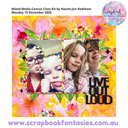 Tropical Sunday Night Scrap-Along Scrapbook Layout Kit by Naomi-Jon Redshaw - 19 December 2025
