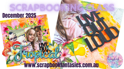 Tropical Sunday Night Scrap-Along Scrapbook Layout Kit by Naomi-Jon Redshaw - 19 December 2025