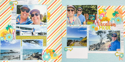 Vacation Mode Friday Night Scrap-Along Scrapbook Layout Kit by Alicia Redshaw - 9 January 2026