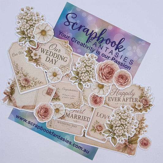 Very Vintage Colour-Cuts - Wedding Ephemera (over 20 pieces) 20924