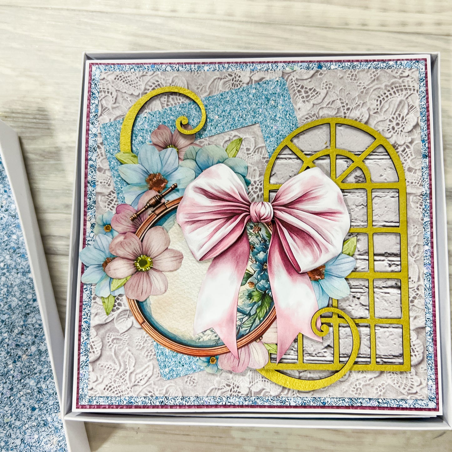 Very Vintage Shebango Easel Drawer-Box Card in a Box - ScrapBox Week - Week 41/2025