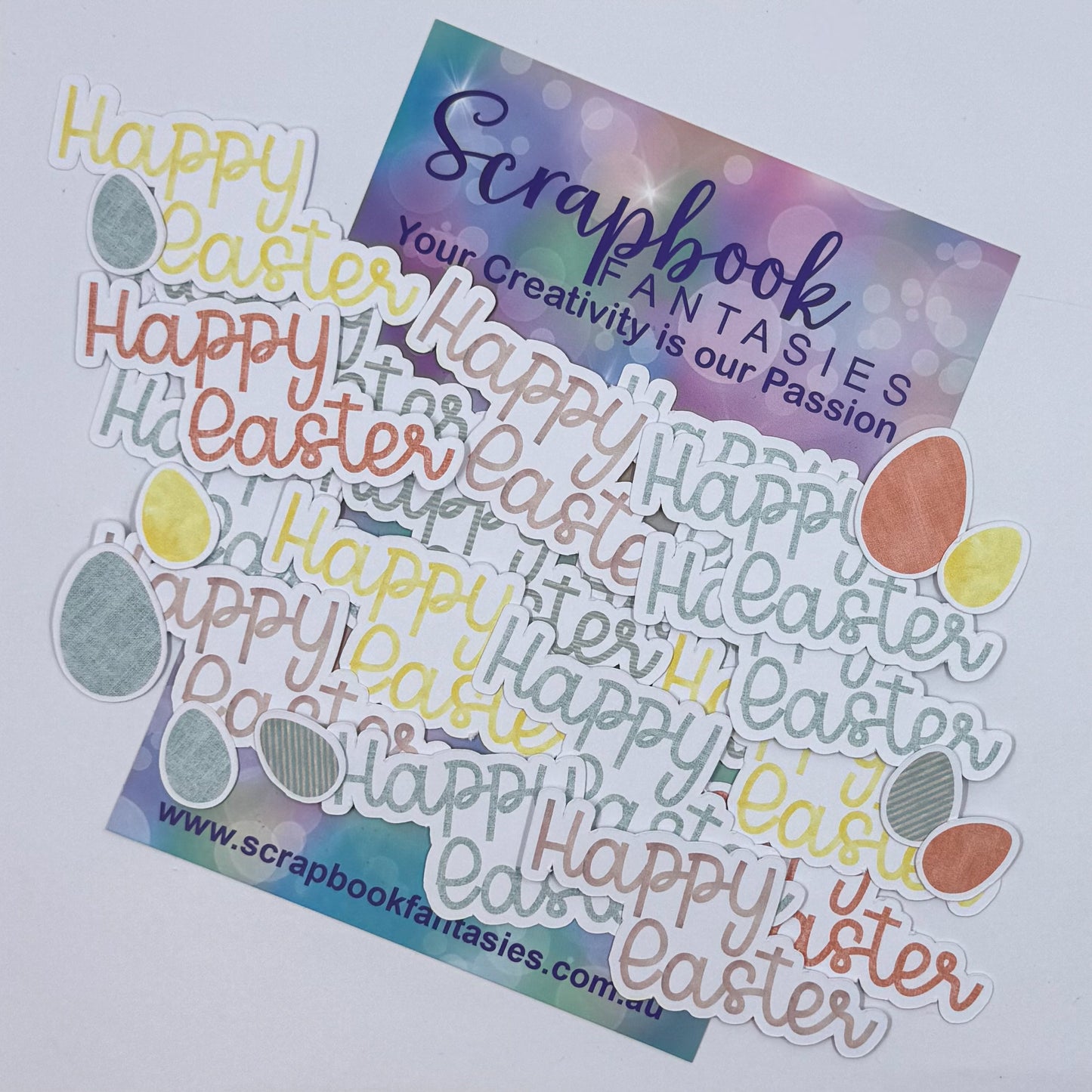 Vintage Easter - Happy Easter Colour-Cuts (17 pieces) 20815